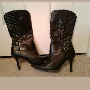 Lucchese Charlie Horse Boots point toe high heels